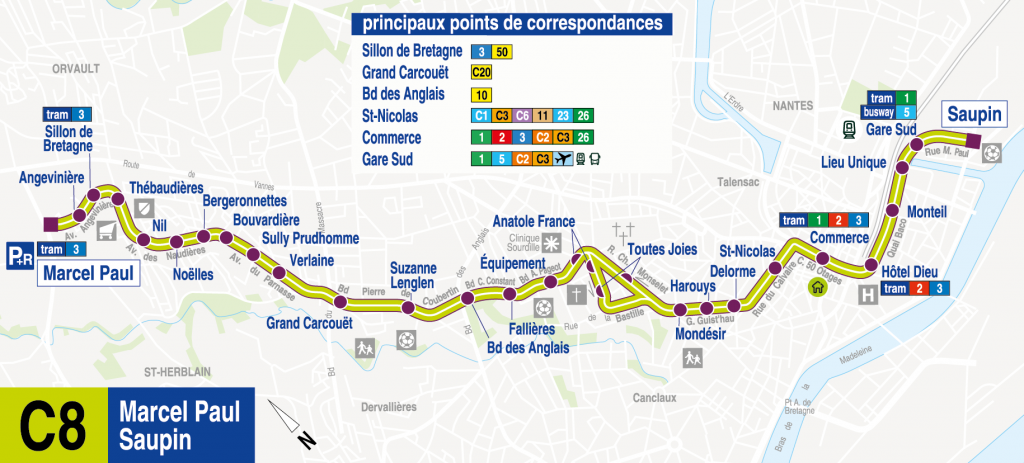plan ligne C6
changements naolib